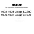 thumbnail image 2 of Transit Auto - Front Rear Ceramic Brake Pads And Parking Shoes Kit For Lexus LS400 SC300 KTN-100314, 2 of 2