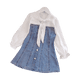 thumbnail image 1 of Nuevo Lindo Bebé Niñas Primavera Verano Denim Princesa Ropa Niño Tutu Bebé Niñas Tul Malla Vestido Casual Conjunto de dos piezas 2-6Years5T (Etiqueta 130) Gao Jinjia LED, 1 of 2