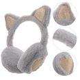 thumbnail image 3 of Kids Cat Ear Earmuff Plush Ear Muff Winter Warm Earmuff Ear Warming Cover, 3 of 9