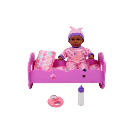 My Sweet Love Baby With Crib (purple) Aa