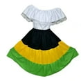 thumbnail image 2 of Jamaican Traditional Women Dress - Flag Style, 2 of 6