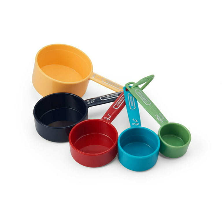 NEW Farberware Professional Multi-Colored Measuring Cup Set 1 Cup 1/4 1/3  1/2