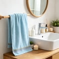 thumbnail image 4 of Kyusrd Cotton Hand Towels for Bathroom Gym,Dormitory essentials,Soft Absorbent Hand Towels for Face Spa Bath Gym Kitchen,Blue,32x72cm, 4 of 6