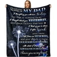 thumbnail image 1 of LHSHID Sympathy Gifts for Loss of Dad Father Sympathy Blanket Memorial Blanket Loss of Father Dad Sympathy Gifts in Memory of Loved One Gifts Grief Gifts Bereavement Gifts Throw Blankets 50"x60", 1 of 7
