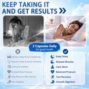 CARE GIFT Magnesium Complex 1000 mg Capsules, 8 Forms High Absorption Elemental Magnesium for Bone, Muscle & Sleep Support, Non-GMO Wellness Supplement for Men & Women, 120-Count