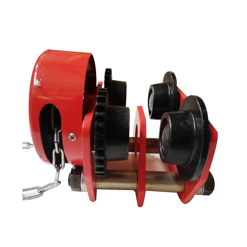 Manual Trolley Heavy Duty 1 Ton Monorail Push Beam Trolley Winch Track