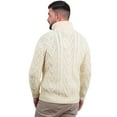 thumbnail image 3 of Men's Merino Wool Zip Neck Fisherman Sweater, 3 of 6