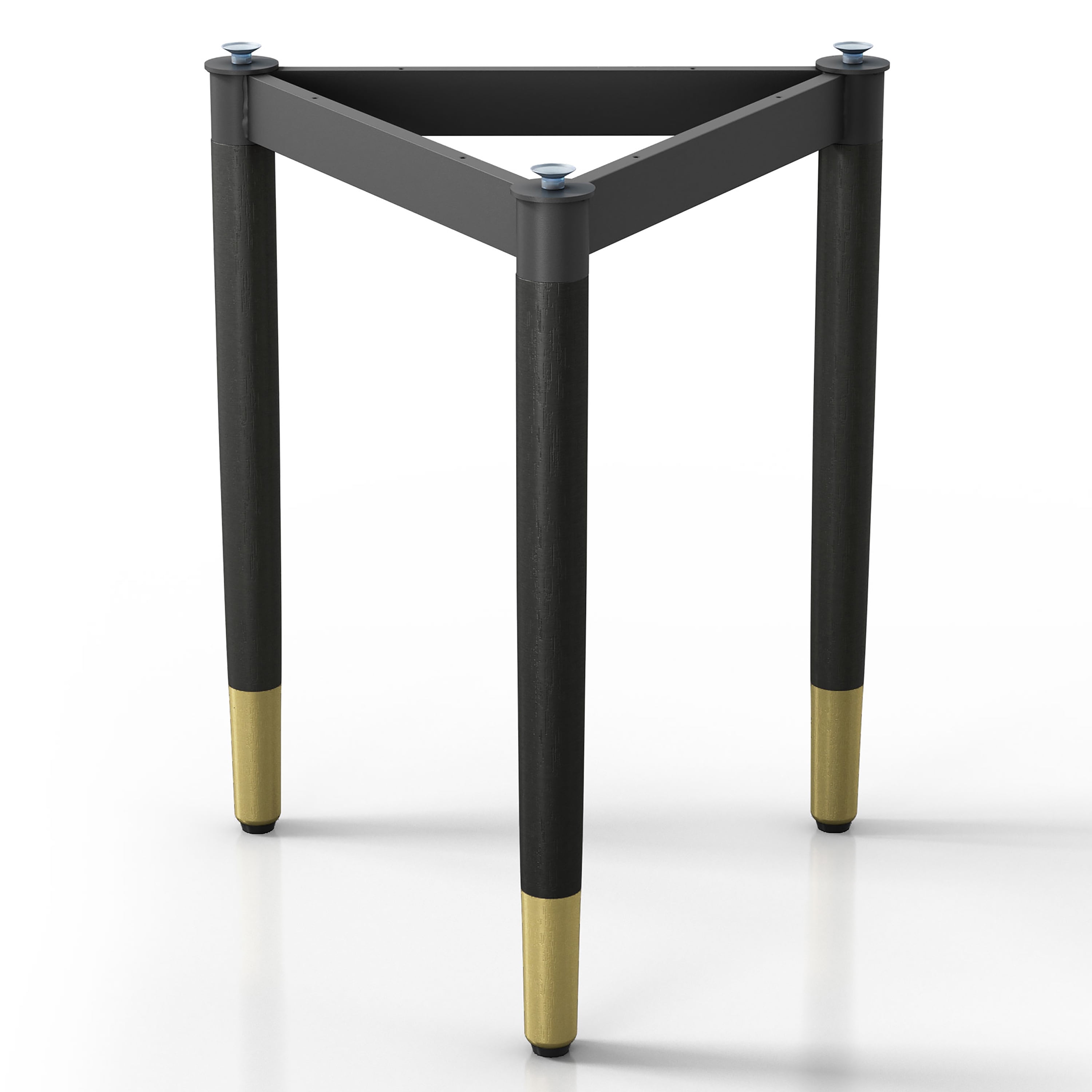 Furniture of America Modu Solid Wood Black Indoor End Table Base Legs