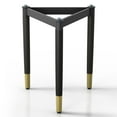 thumbnail image 3 of Furniture of America Modu Solid Wood Black Indoor End Table Base Legs, 3 of 19