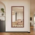 thumbnail image 3 of Youmumeub 60x36 Large Bathroom Vanity Mirror, Oversized Rectangle Wall Mirror with Yellow & Coral Aluminum Frame, Horizontal or Vertical Mount, 3 of 11
