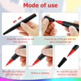 thumbnail image 4 of 12 Colors Acrylic Pen Set Waterproof Acrylic Painters for Lettering Writing Coloring Drawing Dual-Tip Marker Pen Craft Making Acrylic Paint Pens Set for Rock Stone Ceramic Glass, 4 of 9