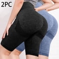 thumbnail image 2 of Feimerou Workout Bike Shorts Women Tummy Control High Waist Gym Running Yoga Shorts Strech Slim Fit Spandex Compression Shorts Valentines Day Gifts, 2 of 3