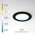 thumbnail image 7 of ASD LED Recessed Lighting 6 Inch - 2700K/3000K/3500K/4000K/5000K, 15W 60W Eqv - Ultra Thin Dimmable Ceiling Lights with J Box, Canless Wafer Downlight - Round Slim Panel Light - UL Energy Star 12 Pack, 7 of 7