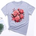 thumbnail image 1 of Pntutb T-Shirt à Manches Courtes Imprimé Col Rond Mode pour Femmes Chemise Décontractée Ample, 1 of 3