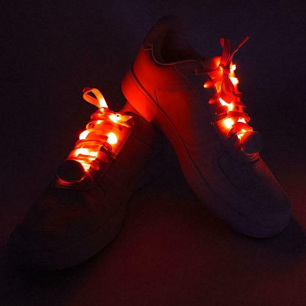 Hot Light-Up LED Flash Waterproof Glow Shoelaces Strings Party Disco Lots ZH 