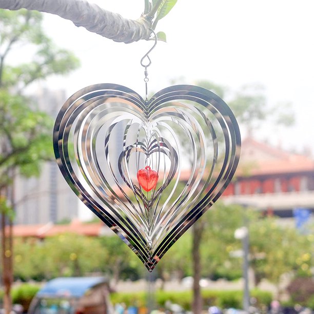 Wind Spinner Metal Garden Spinners, Outdoor Garden Art for Backyard Outdoor Hanging Decor and