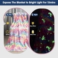 thumbnail image 2 of SRIZIAN Glow in The Dark Blanket, Glow Throw Blanket for Kids, 50" x 60" Luminous Unicorn Blanket, Flannel Kids Blanket for Couch Bed School, Fleece Blanket Birthday Gift for Kids Children, 2 of 6