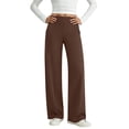 thumbnail image 2 of Women's High Waist Wide Leg Dress Pants, Ghalytn Pull-On Stretch Casual Office Pants with Side Pockets, 2 of 9