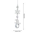 thumbnail image 3 of nTRIUQJ Elegant Acrylic Snowflake Rearview Hanging Ornament for Festive Car Interior Decoration and Seasonal Celebration Silver3, 3 of 4