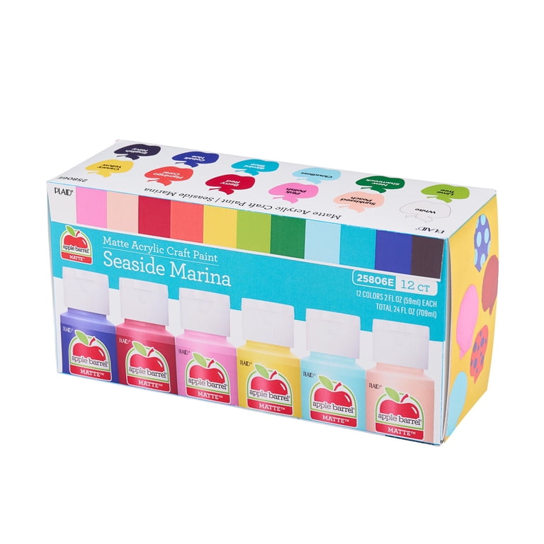 Apple Barrel Seaside Marina Paint Set, 12 Colors, 2 fl oz photo 7