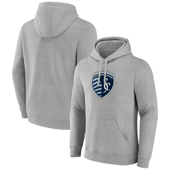 Men's Gray Sporting Kansas City Official Logo Pullover Hoodie