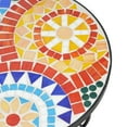 thumbnail image 6 of GDF Studio French Country Outdoor Side Table with Mosaic Ceramic Top and Metal Base, Blossom, 6 of 10