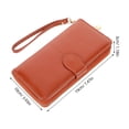 thumbnail image 2 of UPGRATOR 1Ud Cartera De Mujer Para Tarjeta Y Monedas En PU Marrón Con Seguro, 2 of 8