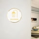 thumbnail image 1 of Letrero acrílico para puerta de inodoro, placa adhesiva de señalización para puerta de baño, calcomanías de baño, letrero de baño 3D, símbolo de inodo Ducha Macarena Signo de baño, 1 of 8