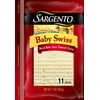 Sargento® Baby Swiss Natural Cheese Slices, great pairing with fruit and perfect for sandwiches, 7 oz Package