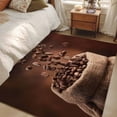 thumbnail image 5 of Coffee Beans 3'x5' Washable Rug, Dark Brown Falling Cafe Bean Sacks Modern Non-Slip Area Rugs for Entryway Kitchen Classroom, StainResistant Dorm Throw Carpet, Low Pile Soft Indoor Floor Mat, 5 of 9