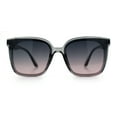 thumbnail image 4 of Womens Trendy Retro Inset Lens Oversize Horn Rim Plastic Fashion Sunglasses Slate - Black Pink, 4 of 8