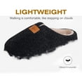 thumbnail image 5 of Ecetana Men's Cozy House Slippers Plush Fuzzy Lined Slip-On Indoor Warm Shoes, 5 of 6