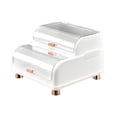 thumbnail image 4 of Organizador de utensilios de cocina, escurridor de platos de plástico para encimeras de cocina Blanco, 4 of 9