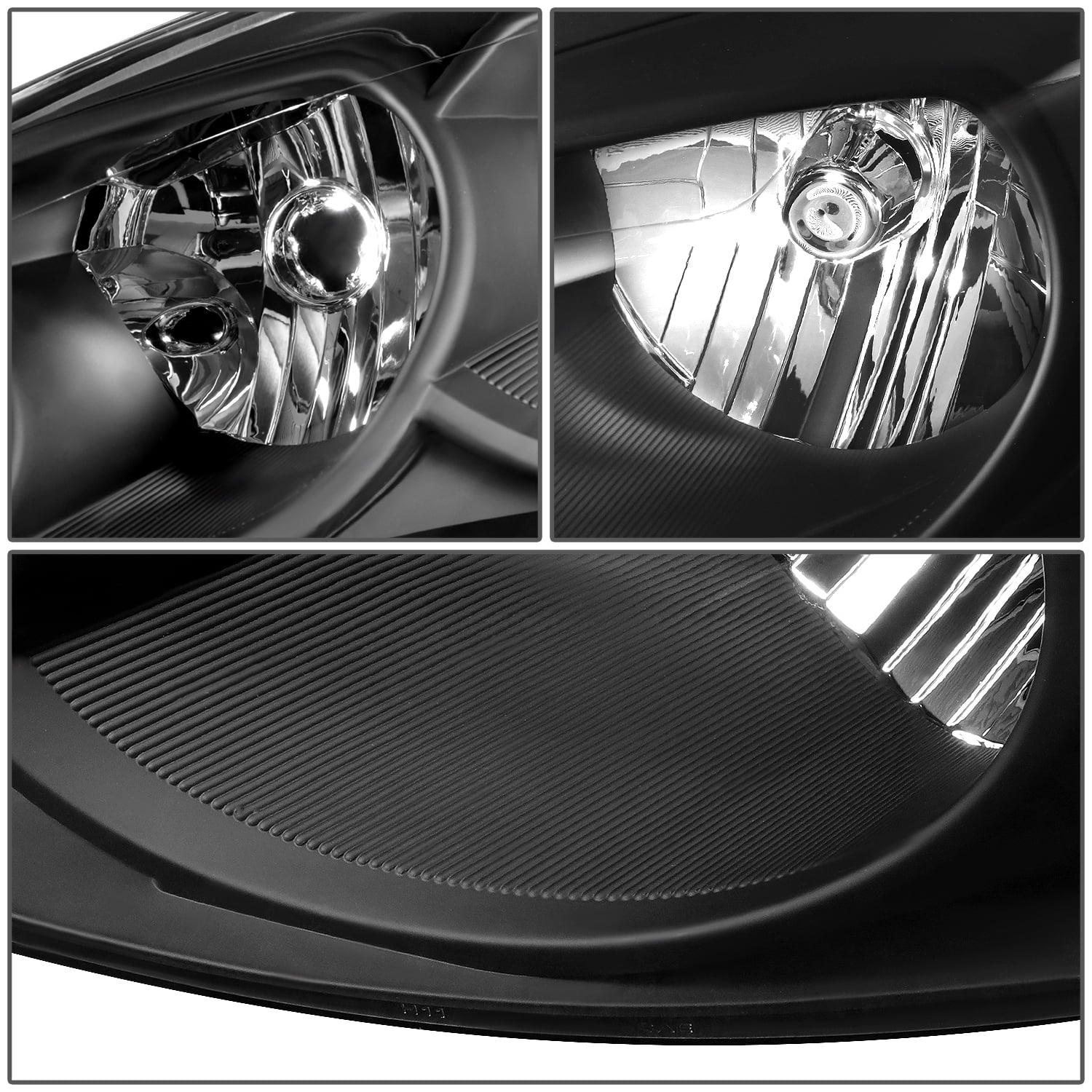 DNA Motoring For 06-16 Chevy Impala Monte Carlo Black Amber Corner Headlight Lamp Pair
