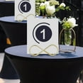 thumbnail image 2 of ROMANSENTIAL 12Pcs Rustic Table Number Holders Golden Upright Design For Wedding And Festival Decor, 2 of 8