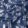 thumbnail image 5 of Ambesonne Floral Window Valance, Simple Flowers Leaves, 54" X 18", Dark Sky Blue Marigold, 5 of 5