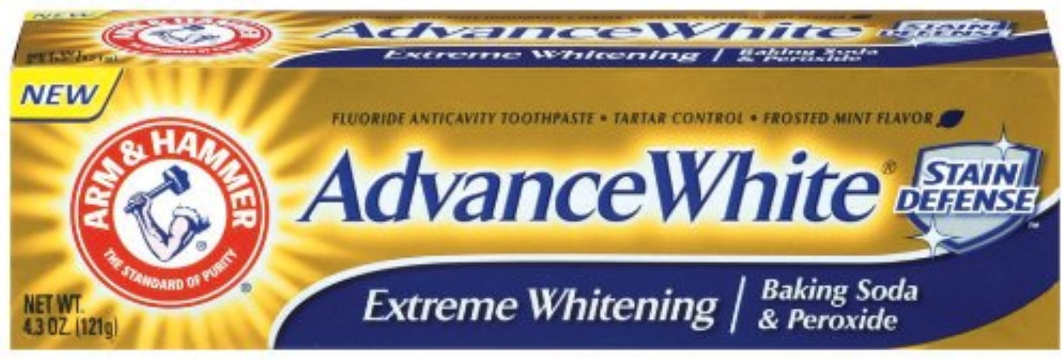 ARM & HAMMER Advance White Baking Soda & Peroxide Toothpaste, Extreme Whitening 4.3 oz (Pack of