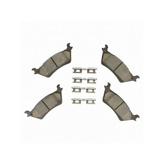 Rear Brake Pad Set - Compatible with 2015 - 2017 Ford F-150 2016