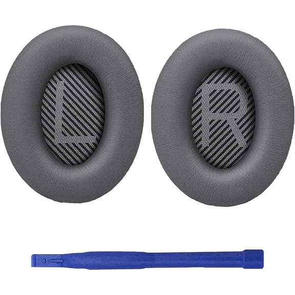 Adhiper Replacement QC35 Cushions Earmuffs Ear Pads Compatible with Boses QuietComfort 35/QuietComfort 35 II Headphones(Dark gray)