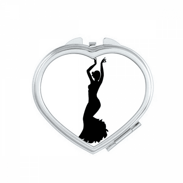 Performance Dancer Folk Dance Art Mirror Travel Magnification Portable Handheld Pocket Makeup