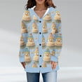 thumbnail image 1 of LOVZFMLL Cardigan pour Femmes Décontracté de Noël Imprimé Cardigan Tricoté Veste à Boutons Manteau, 1 of 6