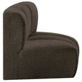 thumbnail image 4 of Meridian Furniture Arc Brown Boucle Fabric Curved Corner, 4 of 8