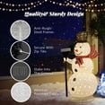 thumbnail image 5 of Zimtown 5ft LED Lighted Snowman Christmas Snowman w/ 200 LED Lights Pop-Up, 5 of 8