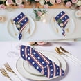 thumbnail image 2 of 4th of July Cloth Napkins,Independence Day Blue White Red Stripes Country Star Washable and Reusable Dinner Napkins Set of 4,Table Napkin for Kitchen Party Birthday Wedding Hotel Housewarming 20"x20", 2 of 8