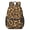 Brown and Orange, variant on Black and Orange Leopard Print 17" School Backpacks for Teens,Waterproof Oxford Fabric,S-Shape Padded Straps for School,Travel,Hiking,Camping