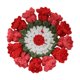 thumbnail image 1 of Posavasos con diseño de flores, regalo versátil, adorable protección para la mesa. Rojo, 1 of 9