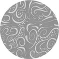 thumbnail image 1 of Ahgly Company Machine Washable Indoor Round Transitional Gray Area Rugs, 7' Round, 1 of 7