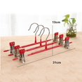 thumbnail image 2 of 5Pcs Pants Drying Rack Space Saving Drying Hanger with Metal Clip Stainless Steel Hanger for Pants Trousers  Light Blue Bold, 2 of 7
