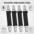 thumbnail image 3 of 6 Pack Adjustable Elastic Pant Waist Tighteners, No Sew Belt Clips for Loose Pants, Jeans, Skirts & Shoes, 3 of 7