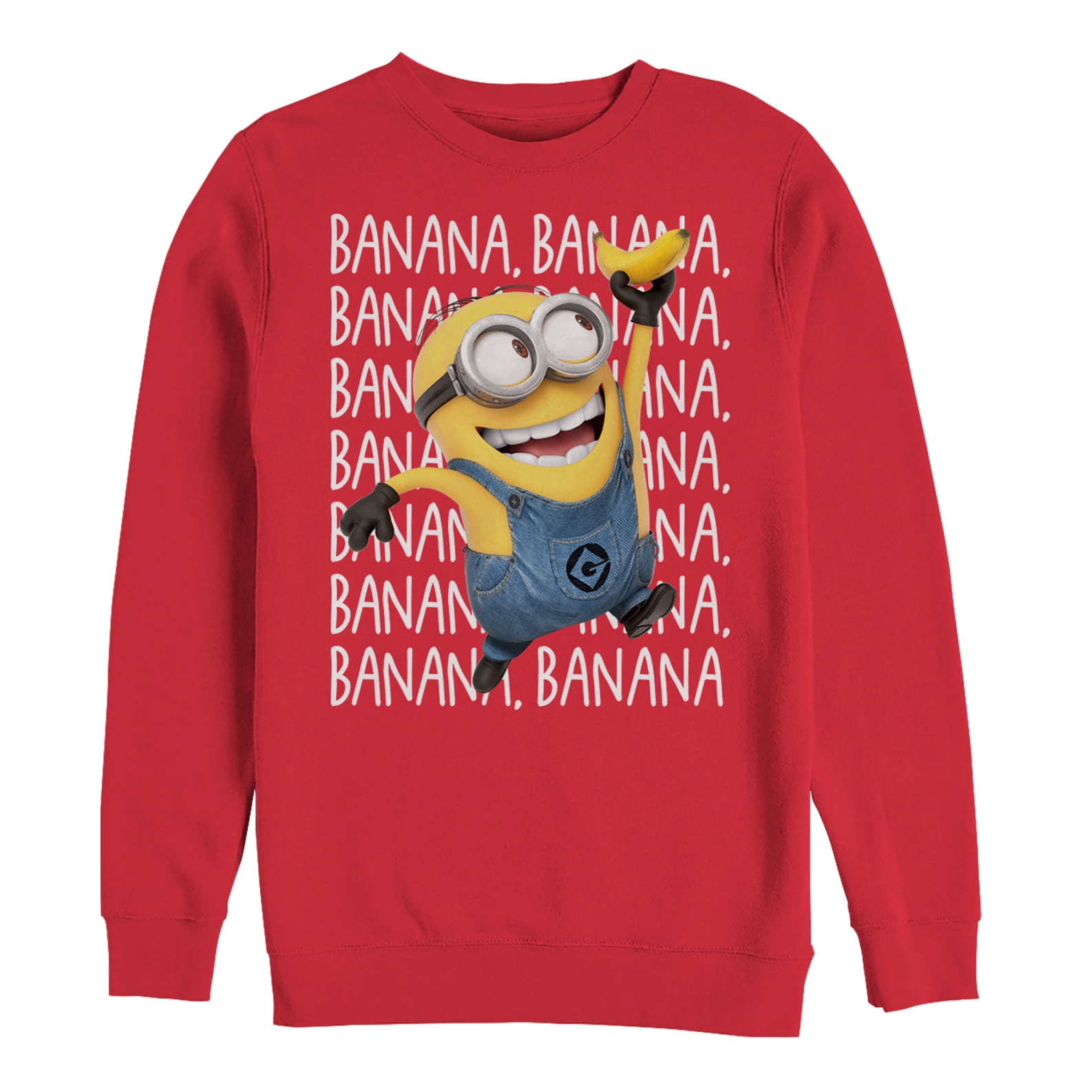 Men's Despicable Me Minions Repeat Sweatshirt Red X Large - Walmart.com